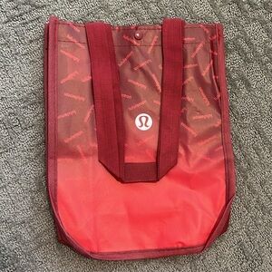 Lululemon reusable red bag